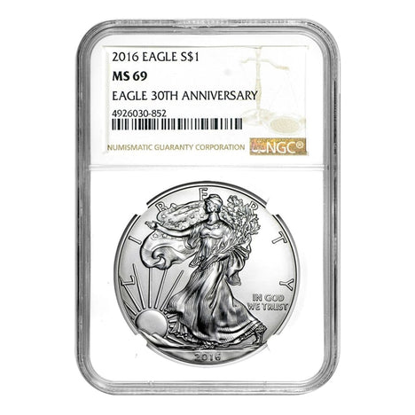 2016 $1 American Silver Eagle MS69 NGC
