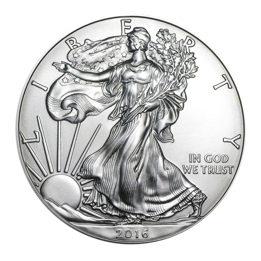 2016 American Silver Eagle $1 Brilliant Uncirculated with Airtite Holder