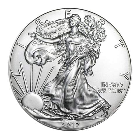 2017 $1 American Silver Eagle MS69 PCGS - First Strike OBV