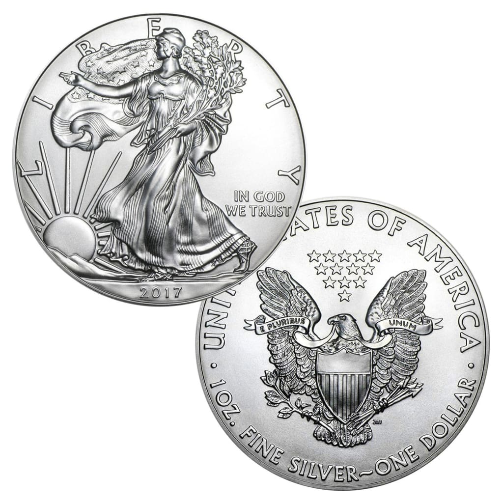 2017 American Silver Silver with Airtite Holder .999 Fine Silver Dollar Brilliant Uncirculated