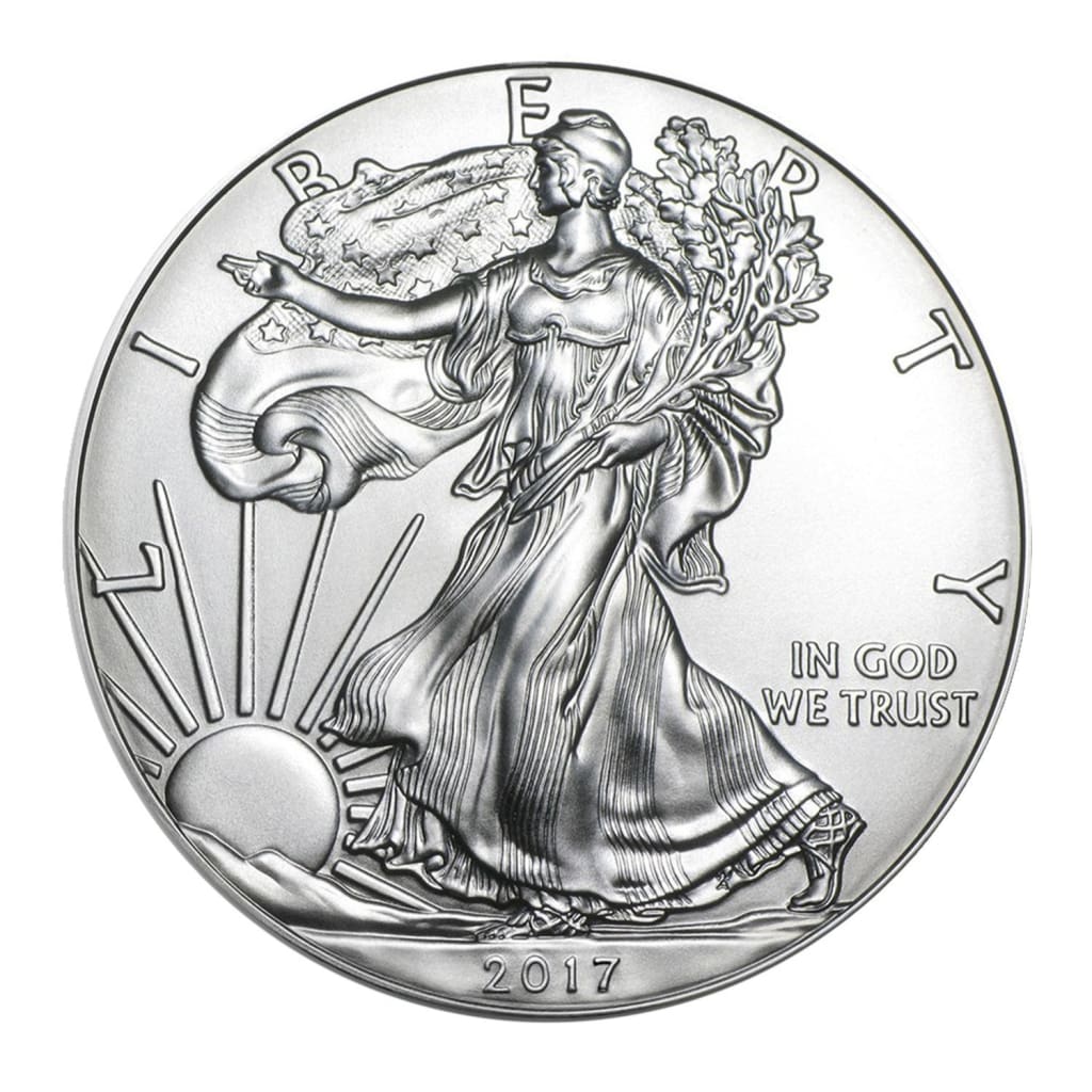 2017 American Silver Silver with Airtite Holder .999 Fine Silver Dollar Brilliant Uncirculated