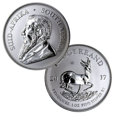 2017 South Africa Krugerrand 1 oz .999 Silver - 50th Anniversary