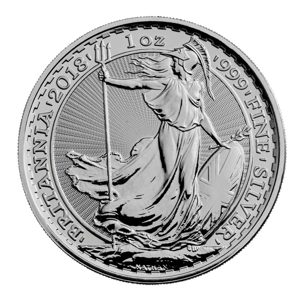 2018 Great Britain £2 Silver Britannia 1oz .999 BU