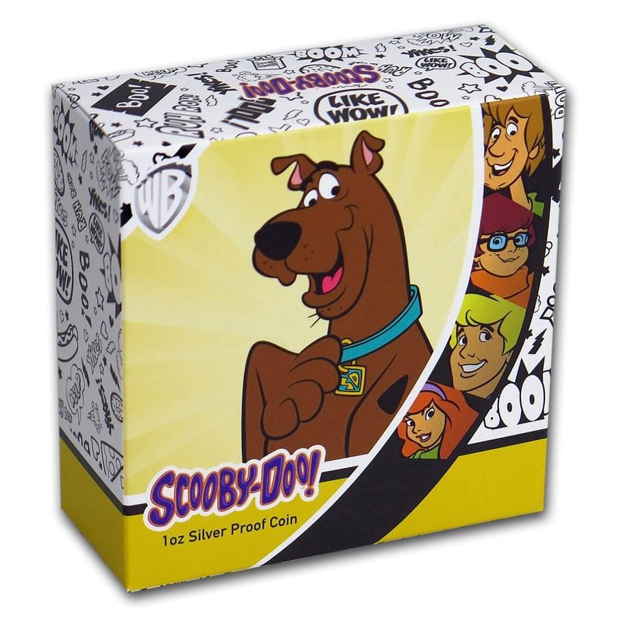 2018 Tuvalu 1 oz .999 Silver Scooby-Doo Colorized Proof with Gift Box
