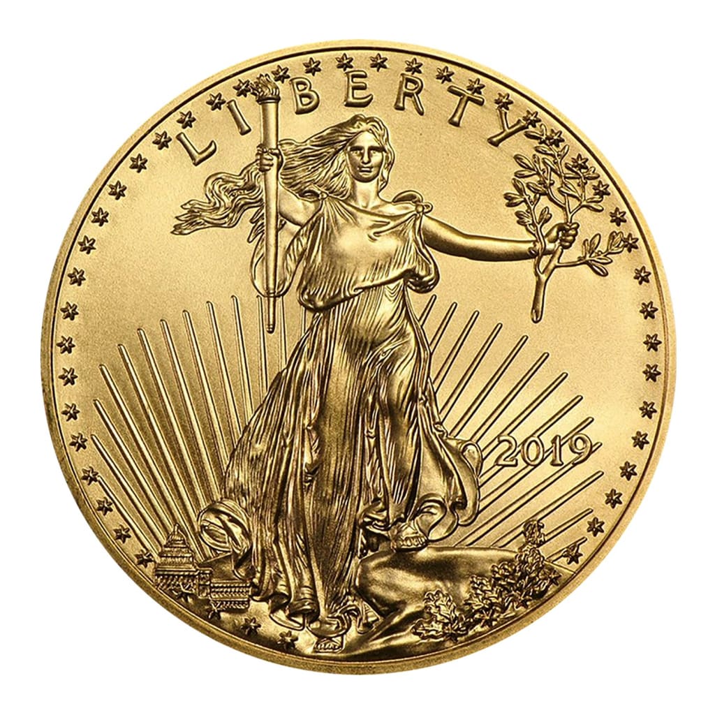 2019 $25 Gold American Eagle 1/2 Ounce Brilliant Uncirculated BU