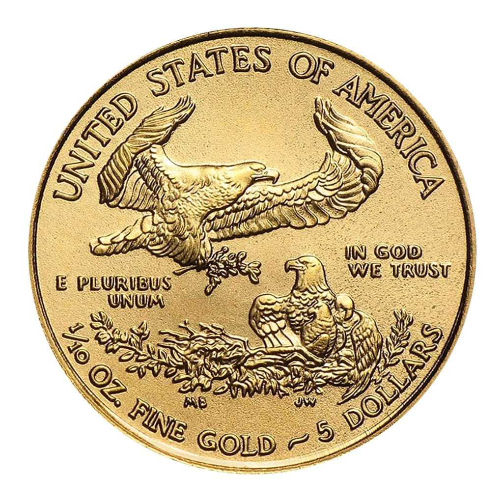2019 $5 Gold American Eagle 1/10 Ounce Brilliant Uncirculated BU