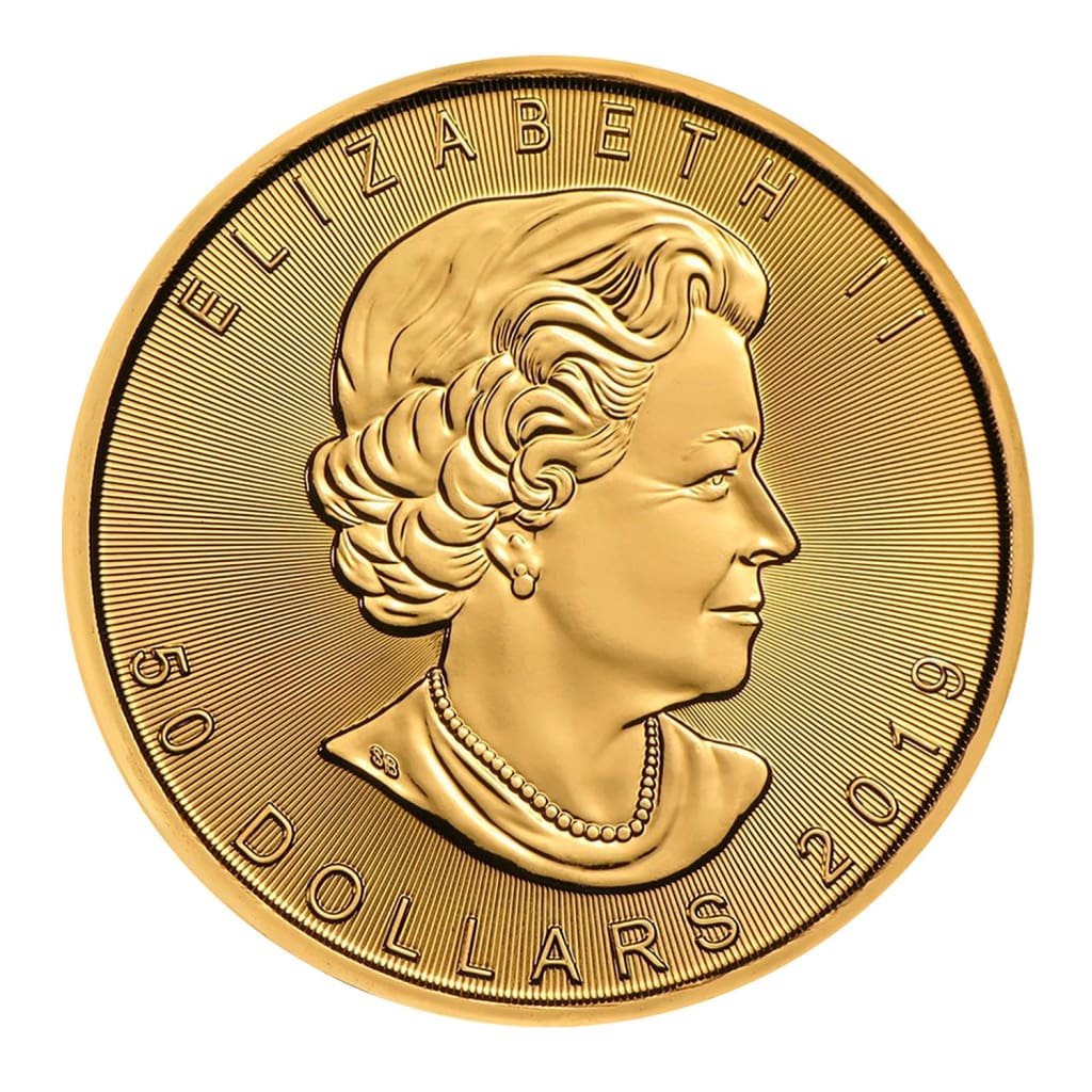 2019 $50 Canada 1oz Gold Maple Leaf Brilliant Uncirculated BU