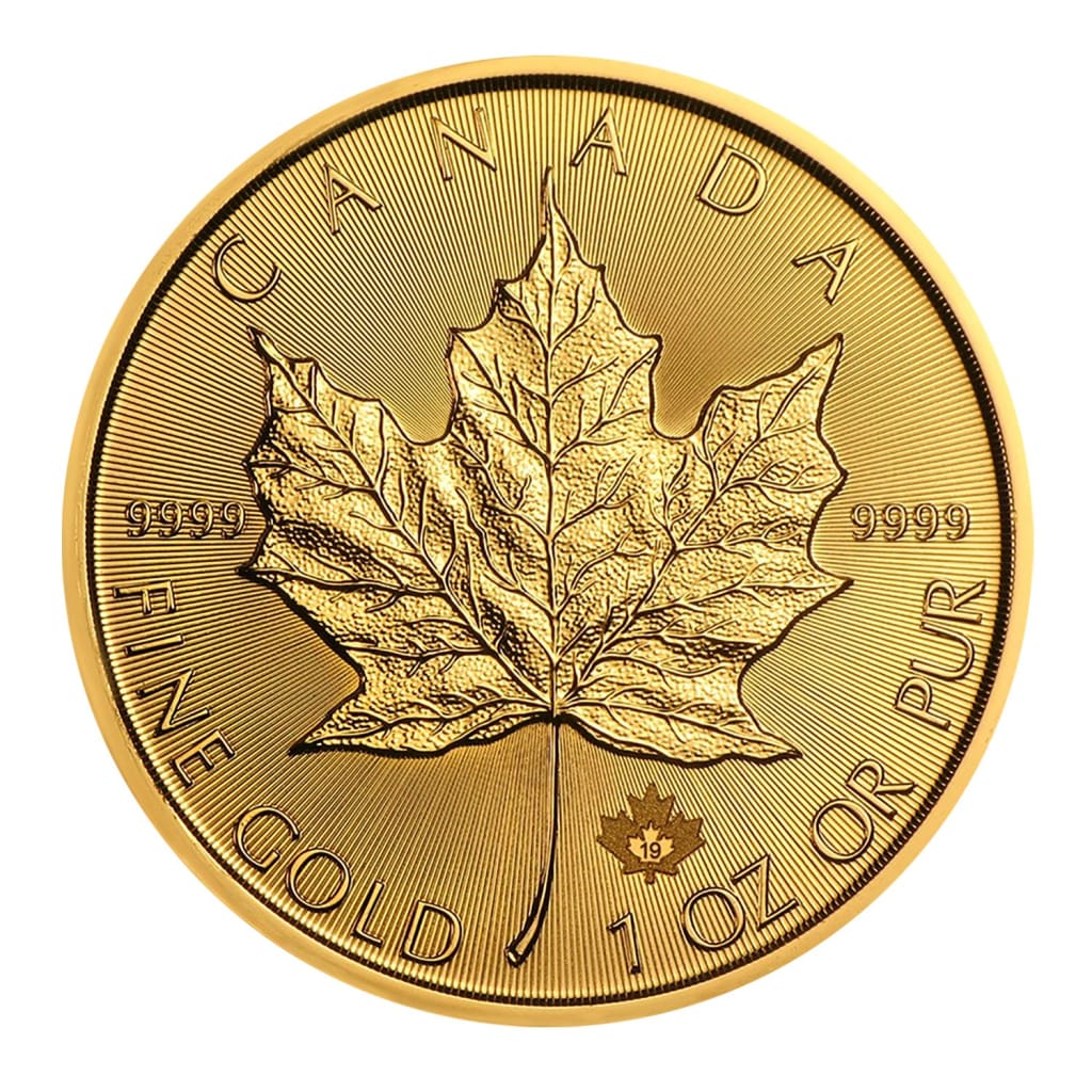 2019 $50 Canada 1oz Gold Maple Leaf Brilliant Uncirculated BU