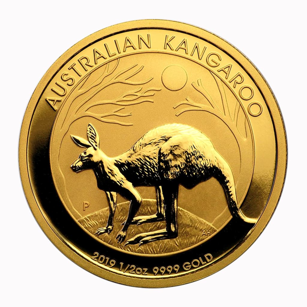 2019 Australia 1/2 oz $50 .9999 Gold Kangaroo BU