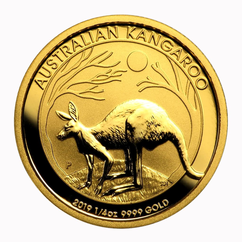 2019 Australia 1/4 oz $25 .9999 Gold Kangaroo BU