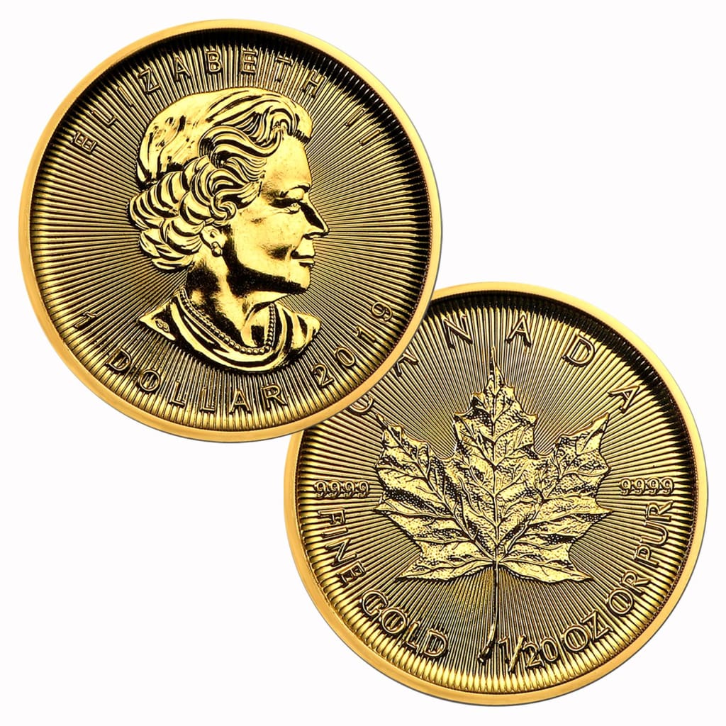 2019 Canada $1 1/20 oz .9999 Gold Maple Leaf BU