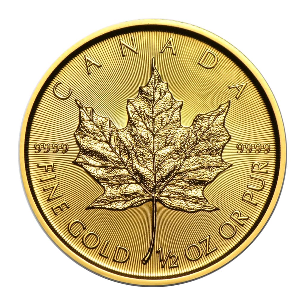 2019 Canada $20 1/2 oz .9999 Gold Maple Leaf BU