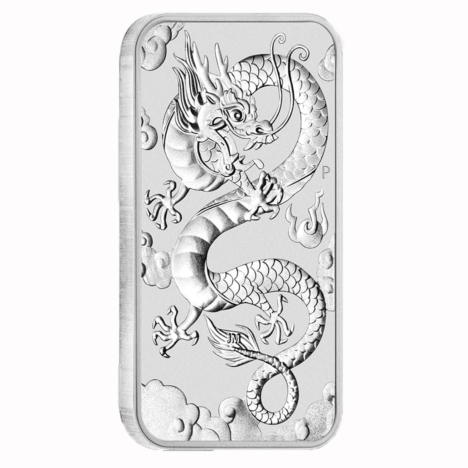 2019 1 oz .9999 Silver $1 Australian Dragon Bar Brilliant Uncirculated