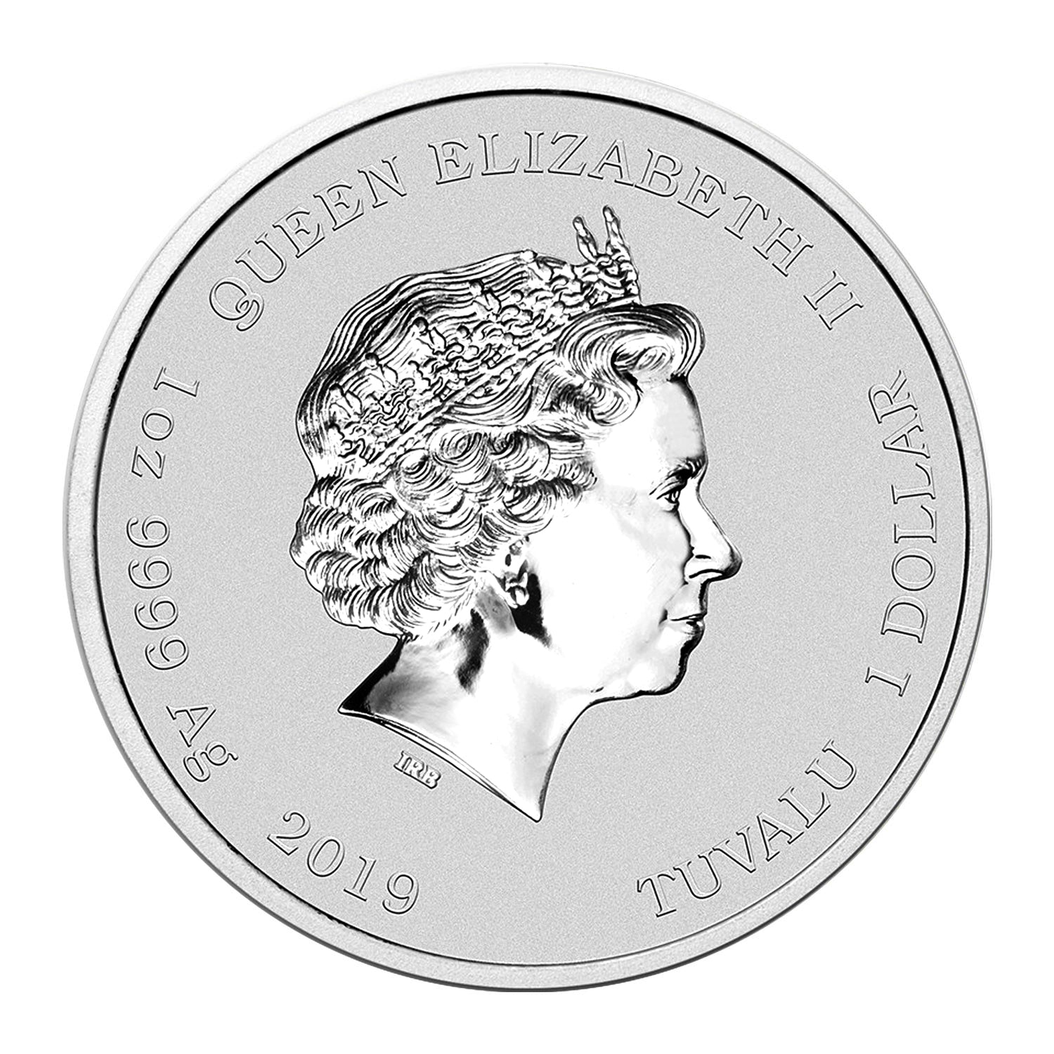 2019 Tuvalu $1 - 1 oz .9999 Silver Marvel Series Hulk BU