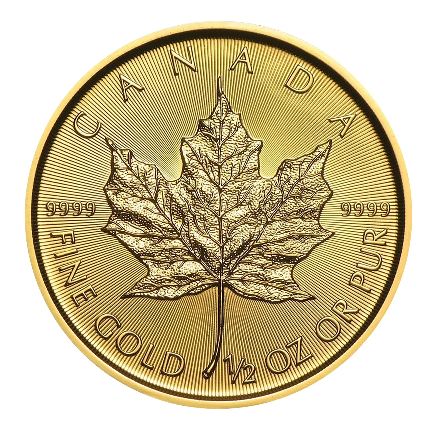 2020 - 1/2 Oz .9999 Gold $20 Canadian Maple Leaf BU