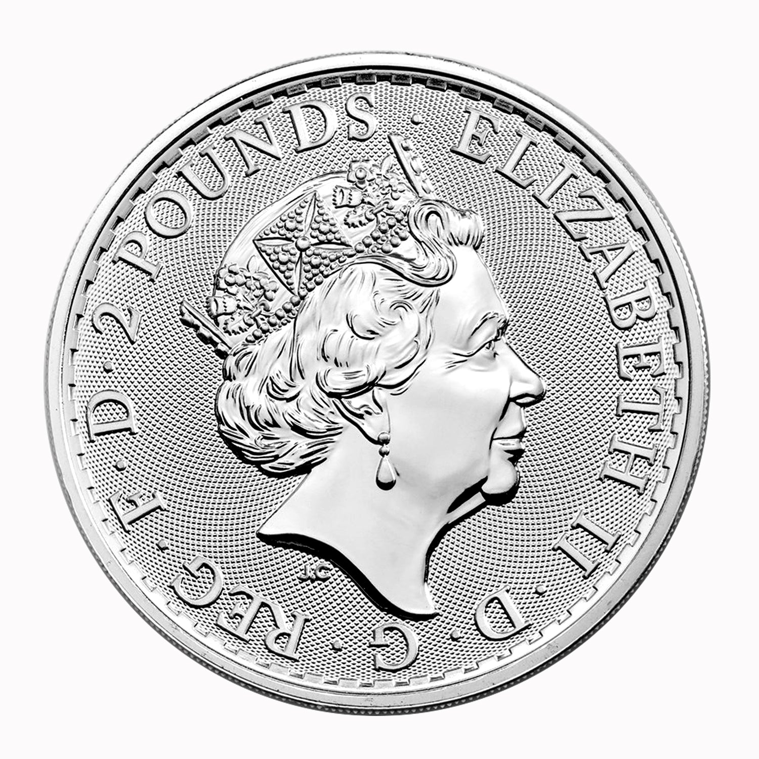 2020 Great Britain £2 Silver Britannia 1 oz .999 Brilliant Uncirculated BU
