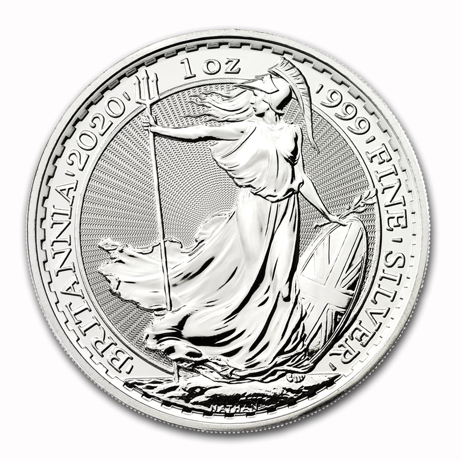 2020 Great Britain £2 Silver Britannia 1 oz .999 Brilliant Uncirculated BU