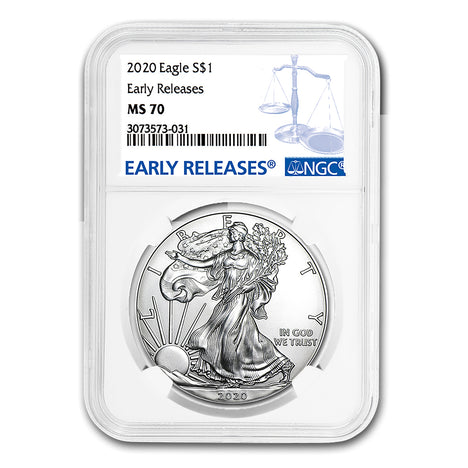 2020 $1 American Silver Eagle MS70 NGC - Early Releases