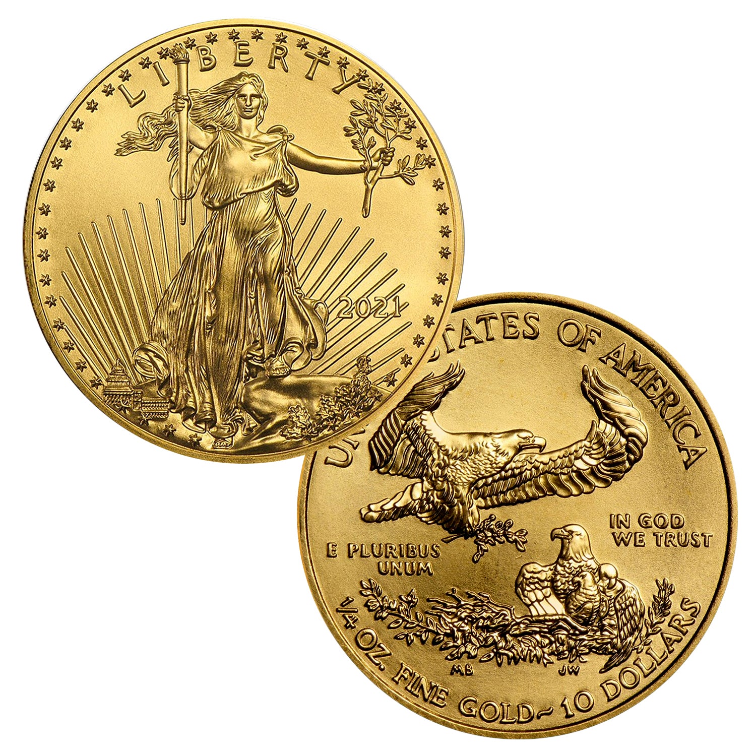 South Africa 2021 1/4 oz Gold Krugerrand