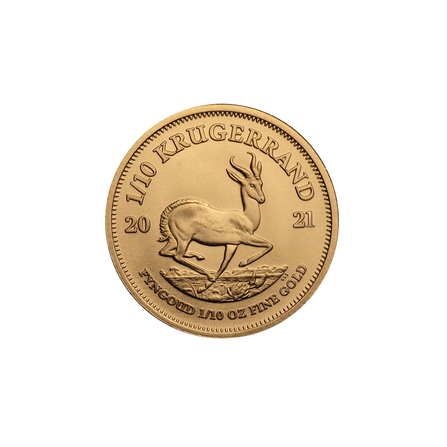 South Africa 2021 1/10 oz Gold Krugerrand