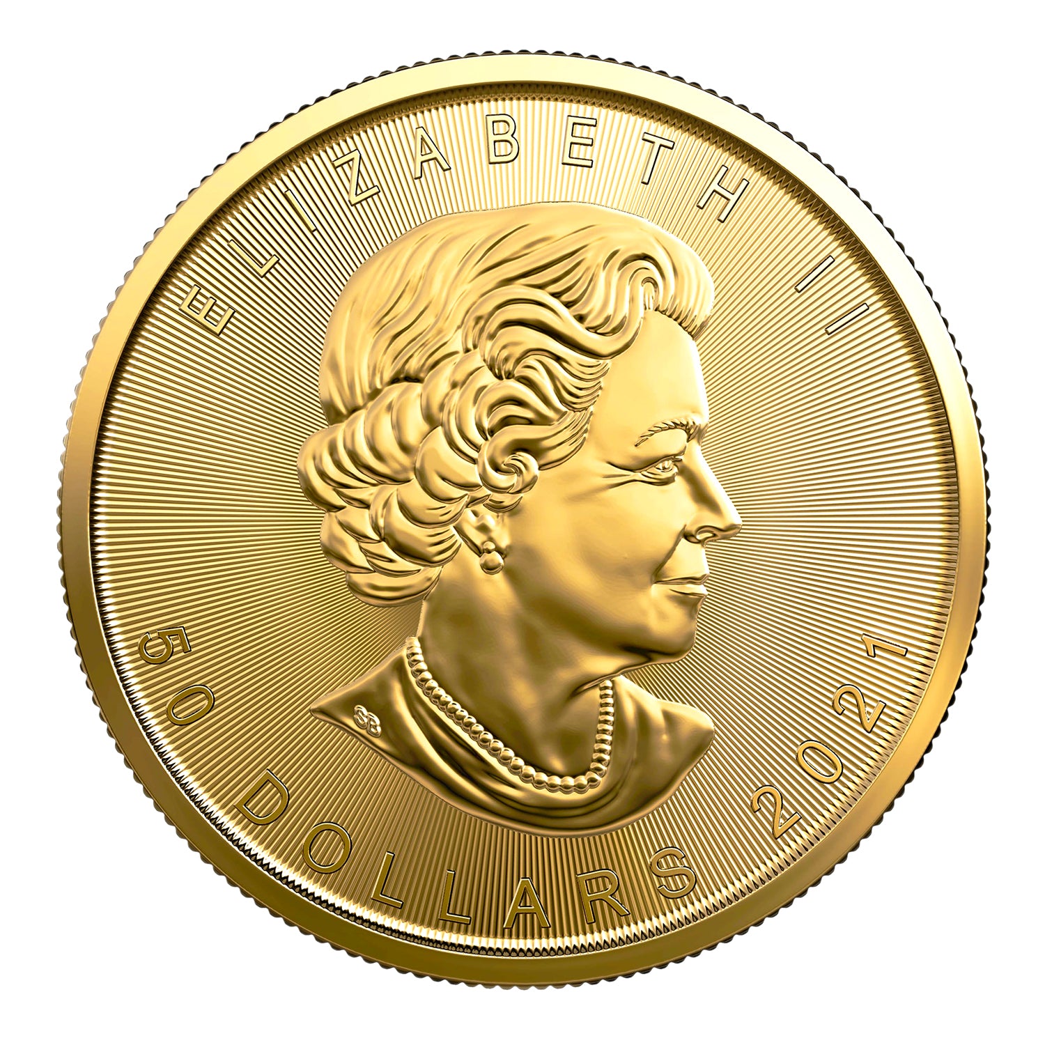 2021 $50 Canada 1oz Gold Maple Leaf Brilliant Uncirculated BU