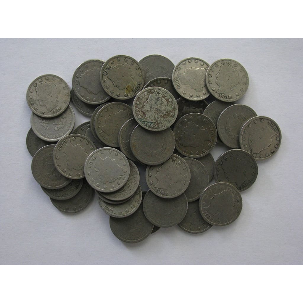 40 (Roll) Liberty V Nickels; Good or Better