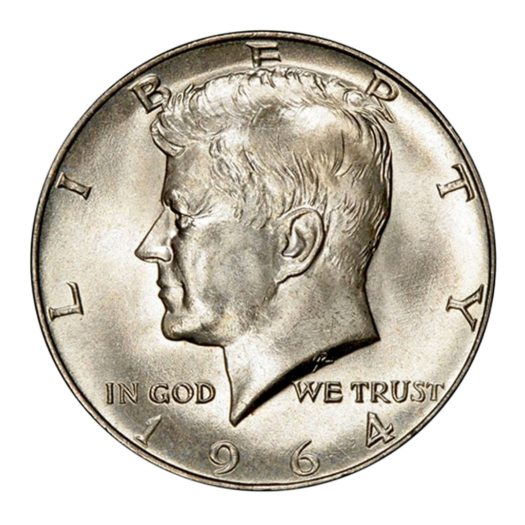 90% Silver 1964 JFK Half Dolla Brilliant Uncirculated (BU)