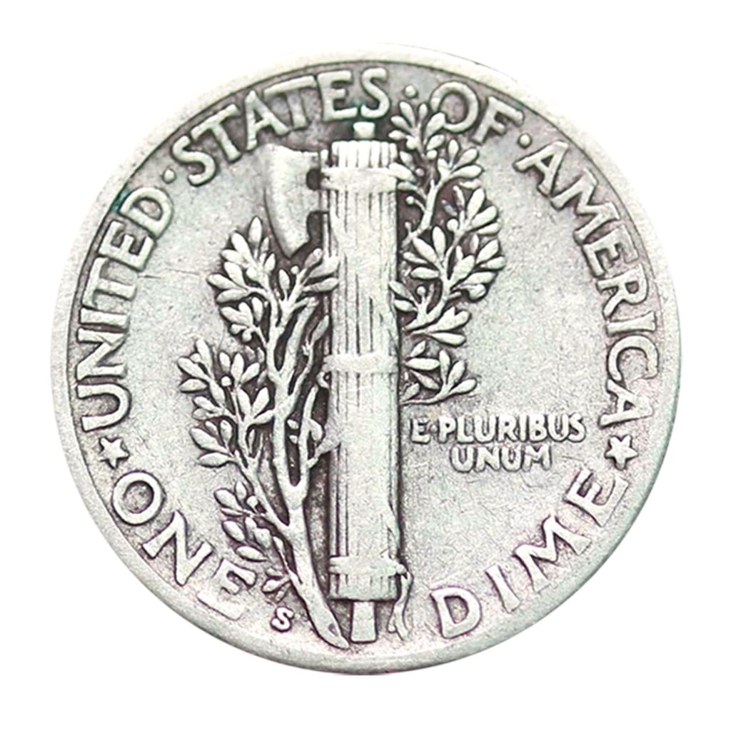 90% Silver Mercury Dimes $5 Face (Roll of 50) Circulated