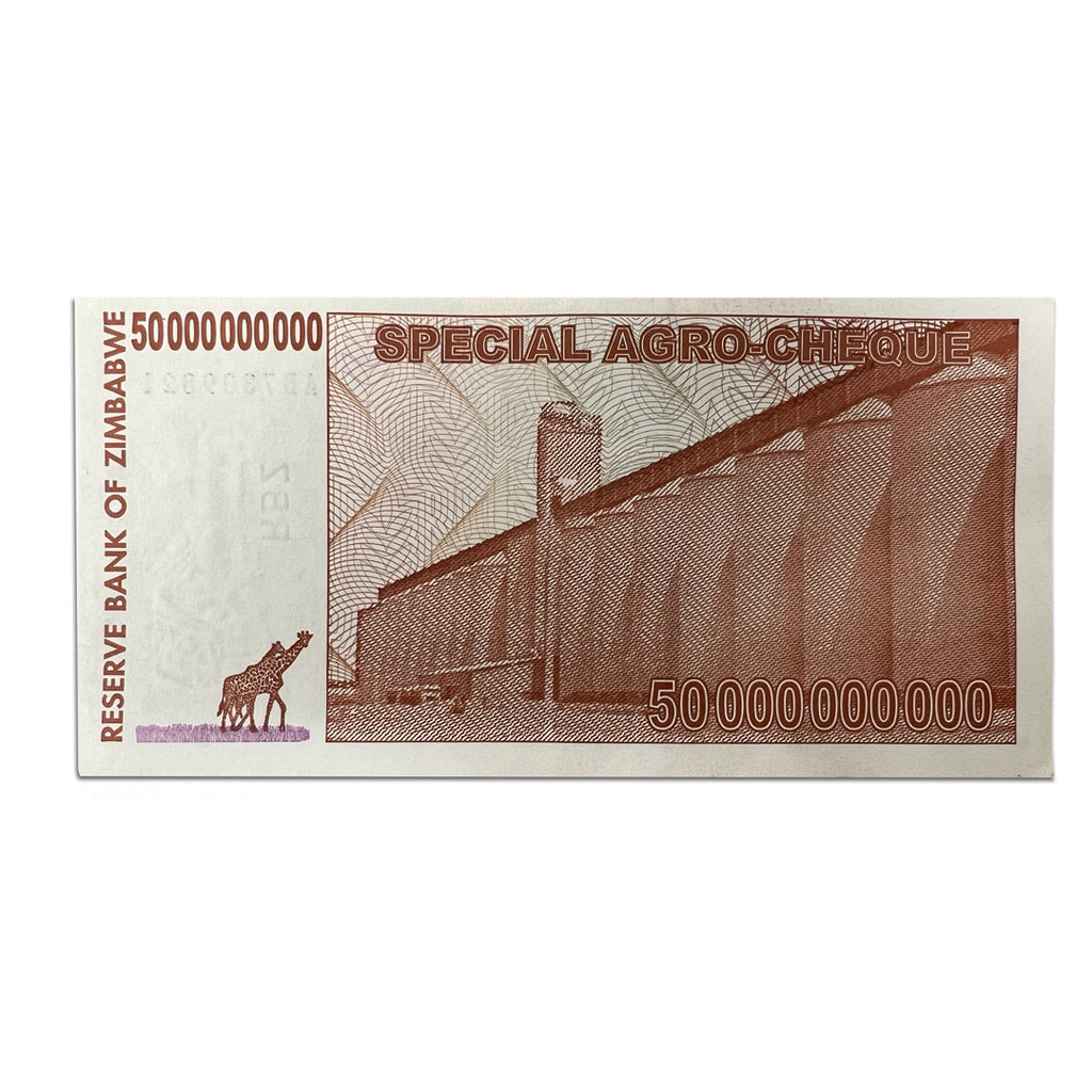 50 Billion Zimbabwe AGRO CHEQUE UNCIRCULATED 2008 Great American Coin 50-billion-zimbabwe-agro-cheque-uncirculated-2008-great-american-coin