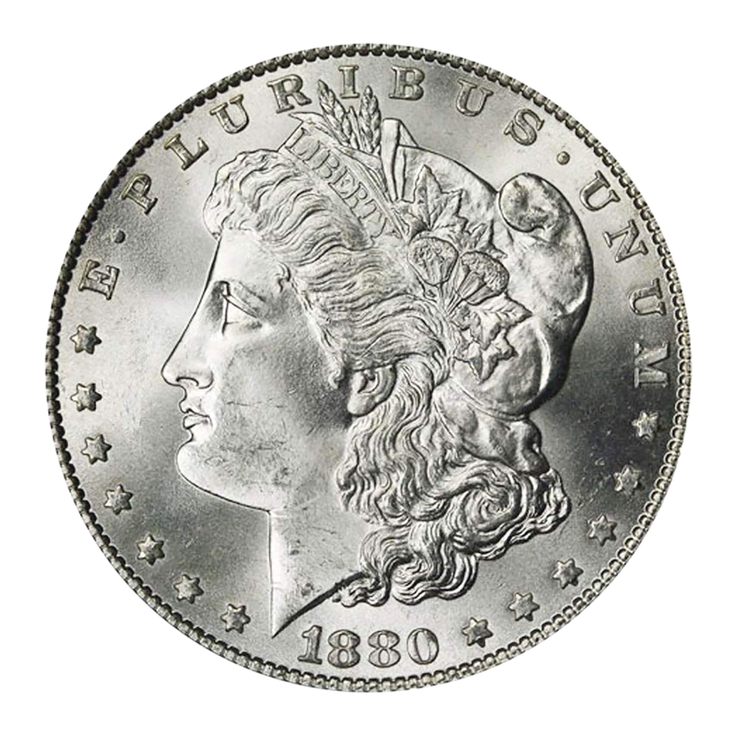 1880 P Morgan Silver Dollar Brilliant Uncirculated