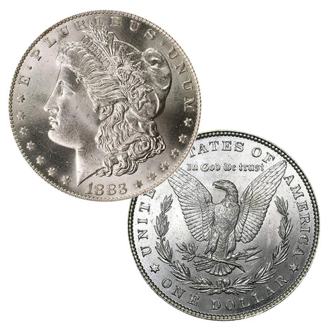 1883 P Morgan Silver Dollar Brilliant Uncirculated