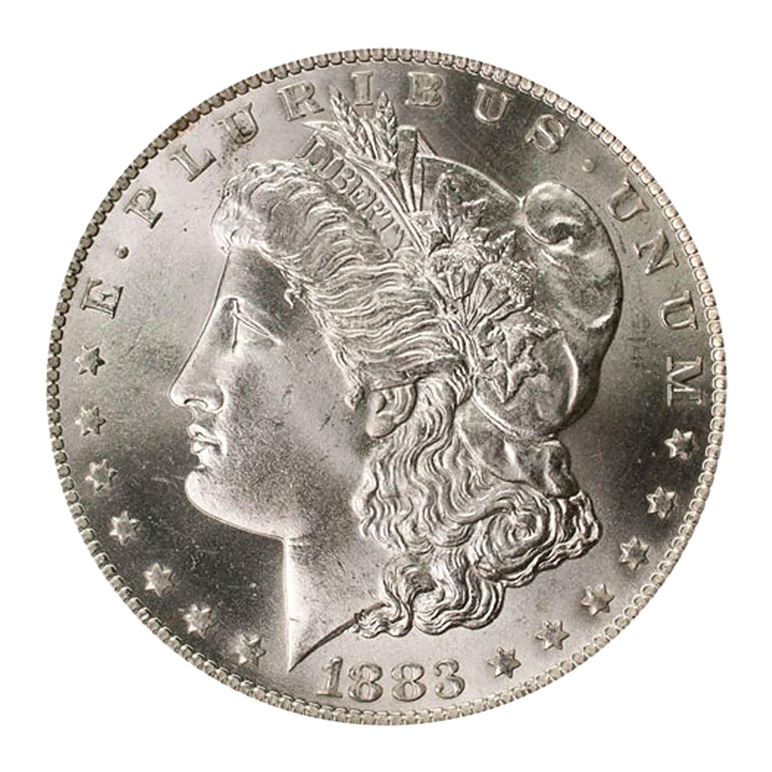 1883 P Morgan Silver Dollar Brilliant Uncirculated