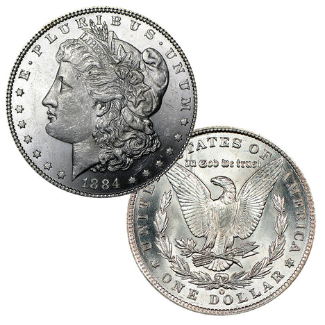 1884 O Morgan Silver Dollar Brilliant Uncirculated