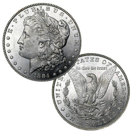 1884 P Morgan Silver Dollar Brilliant Uncirculated