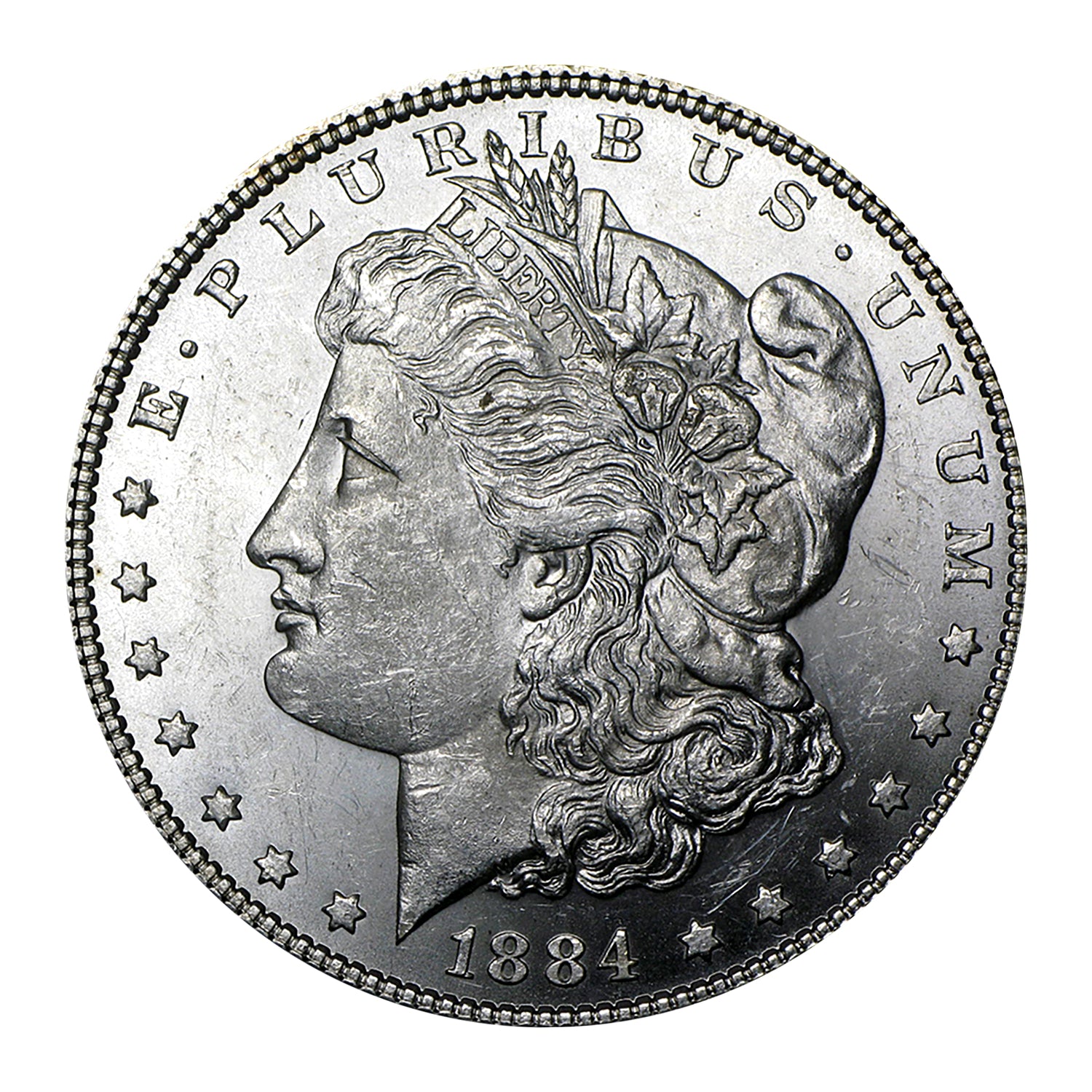 1884 P Morgan Silver Dollar Brilliant Uncirculated