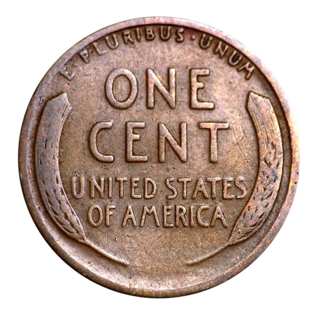 Bag of 1 000 Mixed Date Wheat Cents (1910-1919) in Circulated condition