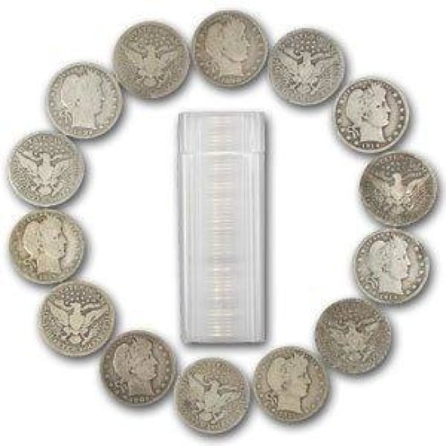 Barber Quarters 1892 - 1916 (40 Count Roll) - Good +