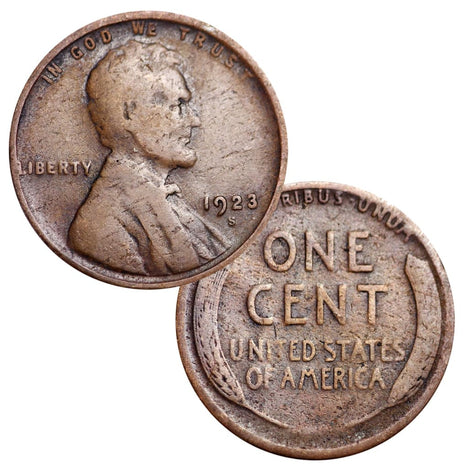 Circulated Wheat Cents from the 1920s (Individual Coins) (1920-1929)