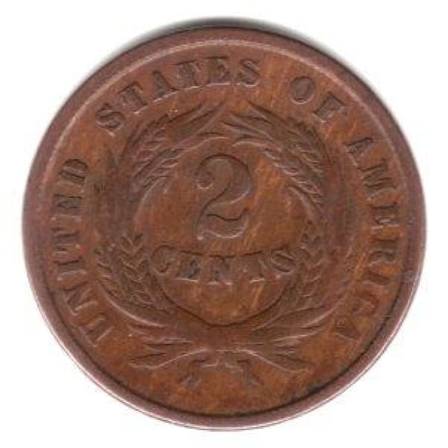 Civil War Era 1864 U.S. Two-Cent Piece Coin
