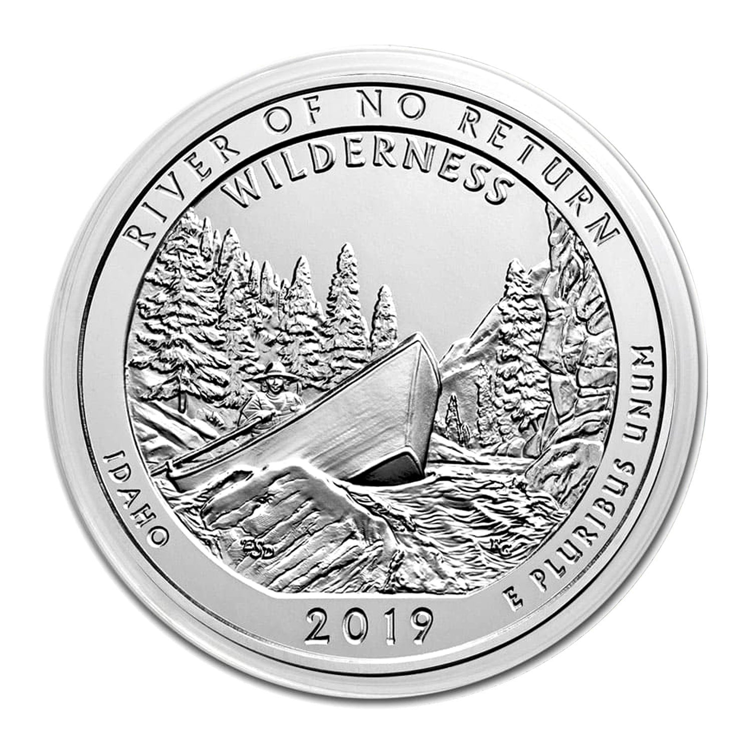 2019 $.25 5 oz Silver America the Beautiful Frank Church River of No Return Wild, Idaho