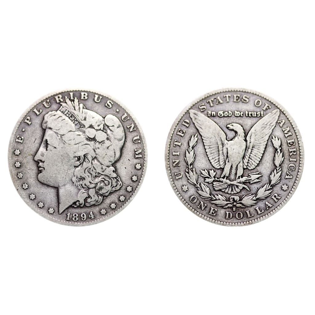 Lot of 2 - Pre-1921 90% Silver Morgan Dollar (1878-1904) Circulated VG or Better - SALE!