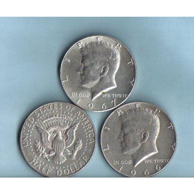 Set of Three 40% Silver Kennedy Halves