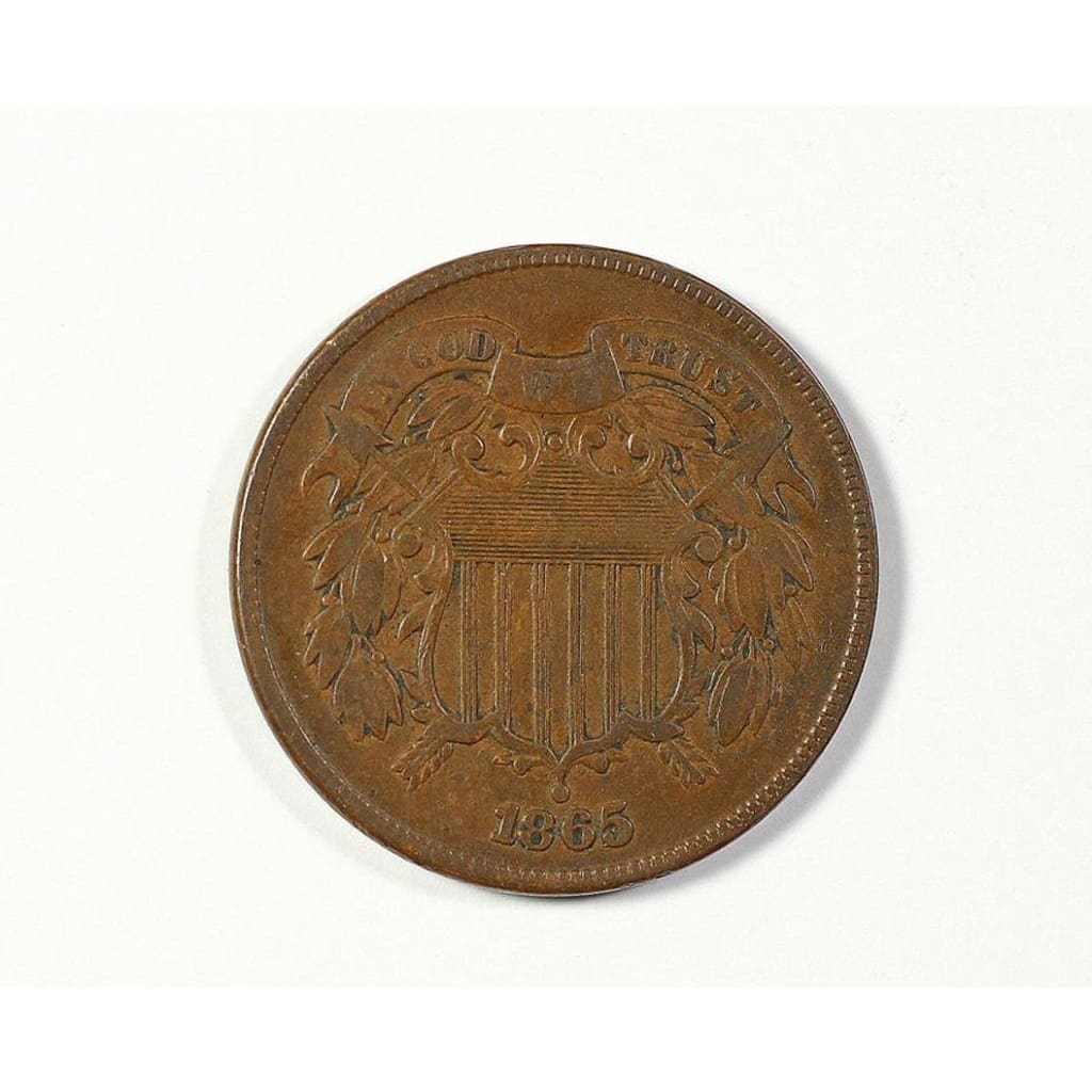 Two Cent Piece Circulated Coin Better Than Two-Cent Very Good