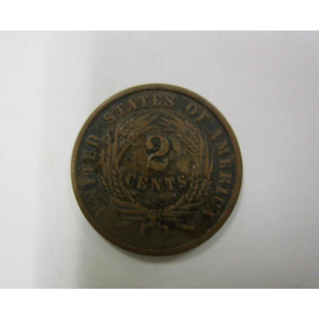 Two Cent Piece Circulated Coin Better Than Two-Cent Very Good