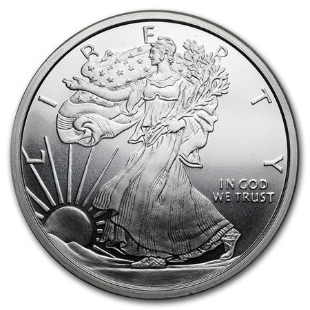 0.10 (1/10) Troy Ounce .999 Silver Walking Liberty Round