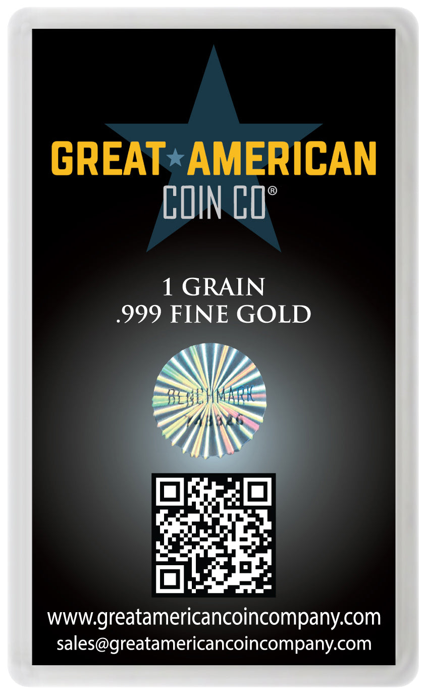 999 Fine Gold One Grain Bar | Great American Coin Company