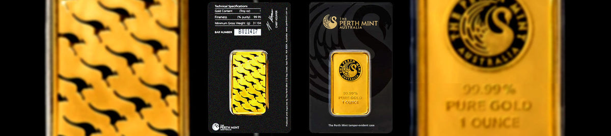 1 Ounce (oz) Gold Bars & Rounds | Great American Coin Company