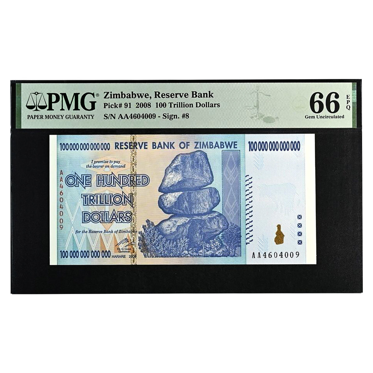 Zimbabwe Trillion Dollar Notes