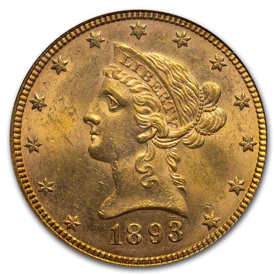 $10 Liberty Random Year MS62 OBV