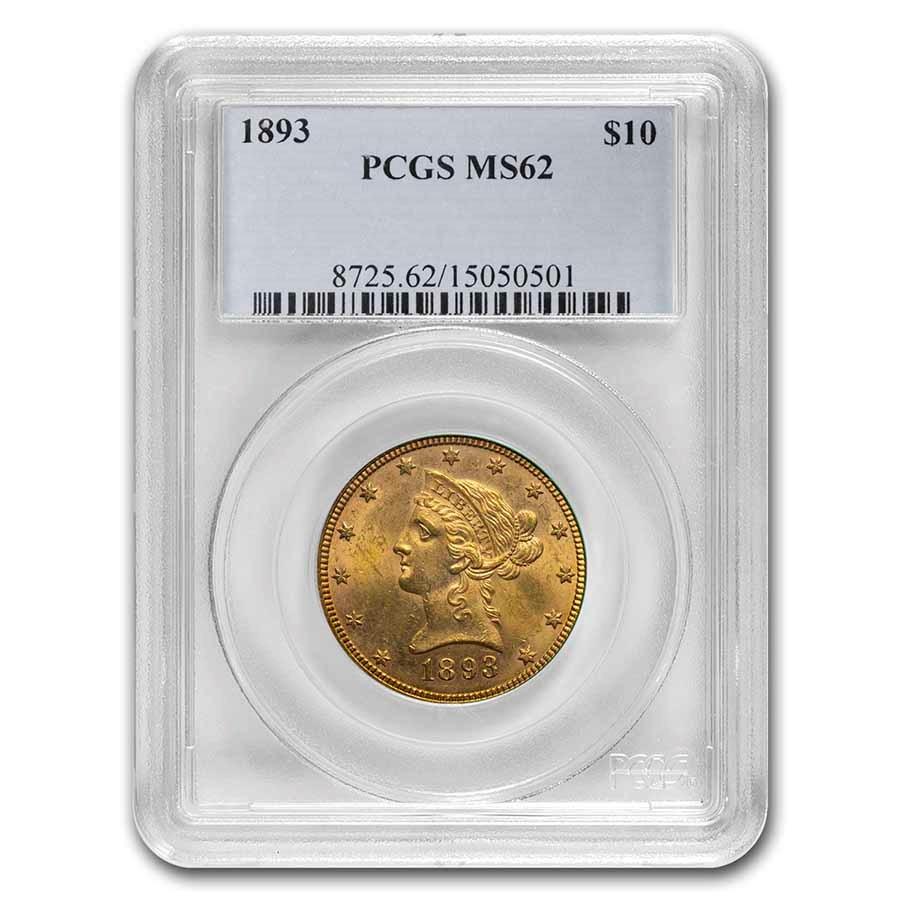 $10 Liberty Random Year MS62